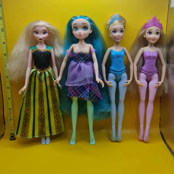 Disney Other - Disney Princess Elsa Rapunzel Cinderella Ballerina Doll Mixed Lot